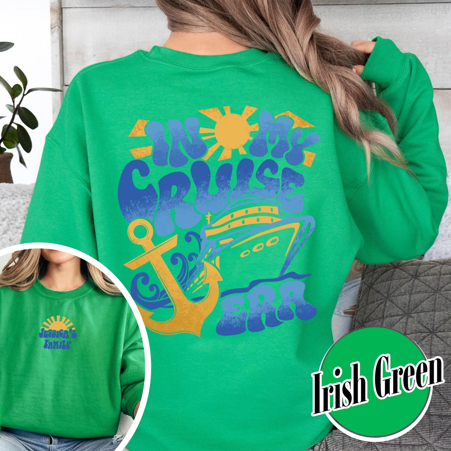 Custom Cruise Sweatshirts,Personalize Family Cruise 2024, In My Cruise Era,Cruise Ship Matching Sweatshirts