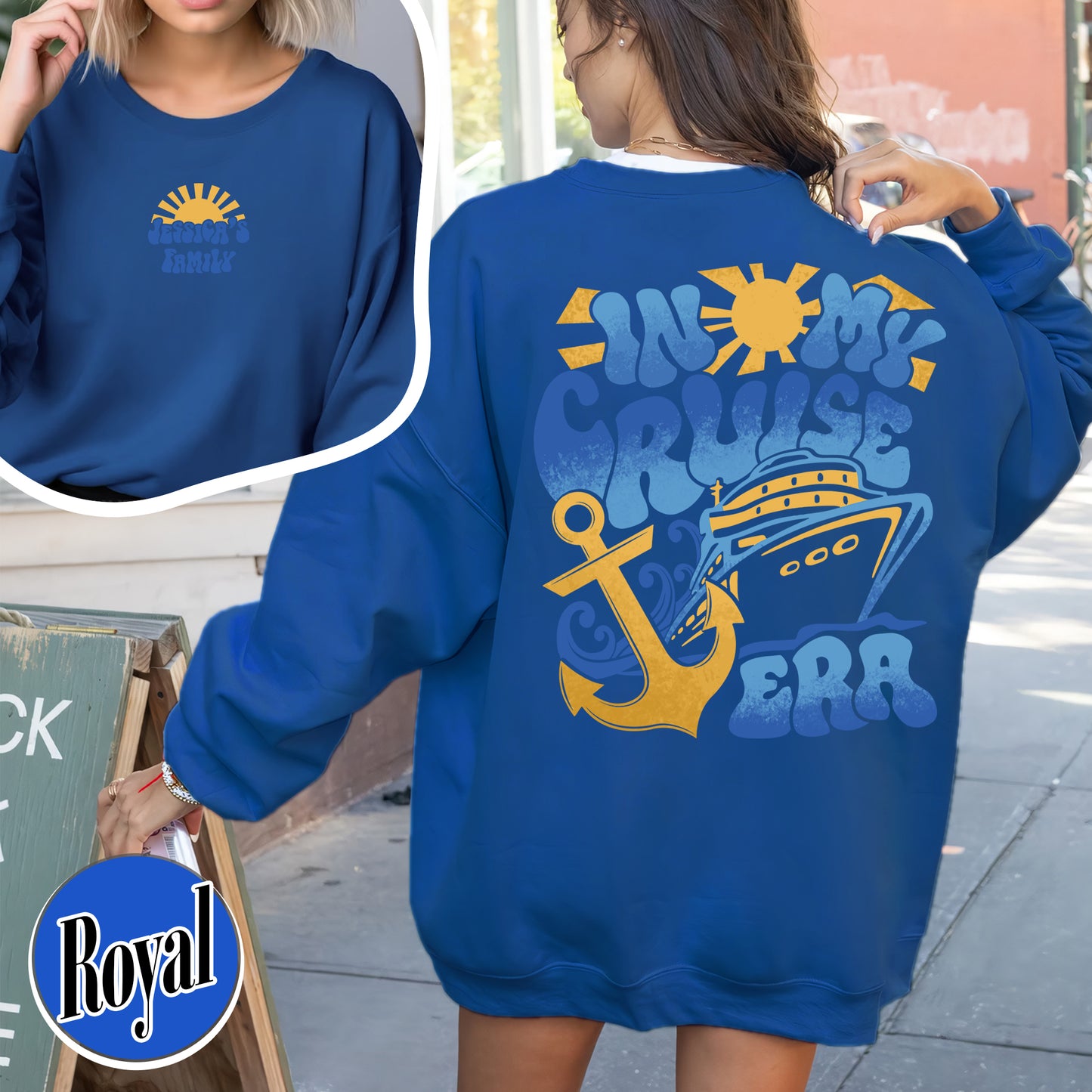 Custom Cruise Sweatshirts,Personalize Family Cruise 2024, In My Cruise Era,Cruise Ship Matching Sweatshirts