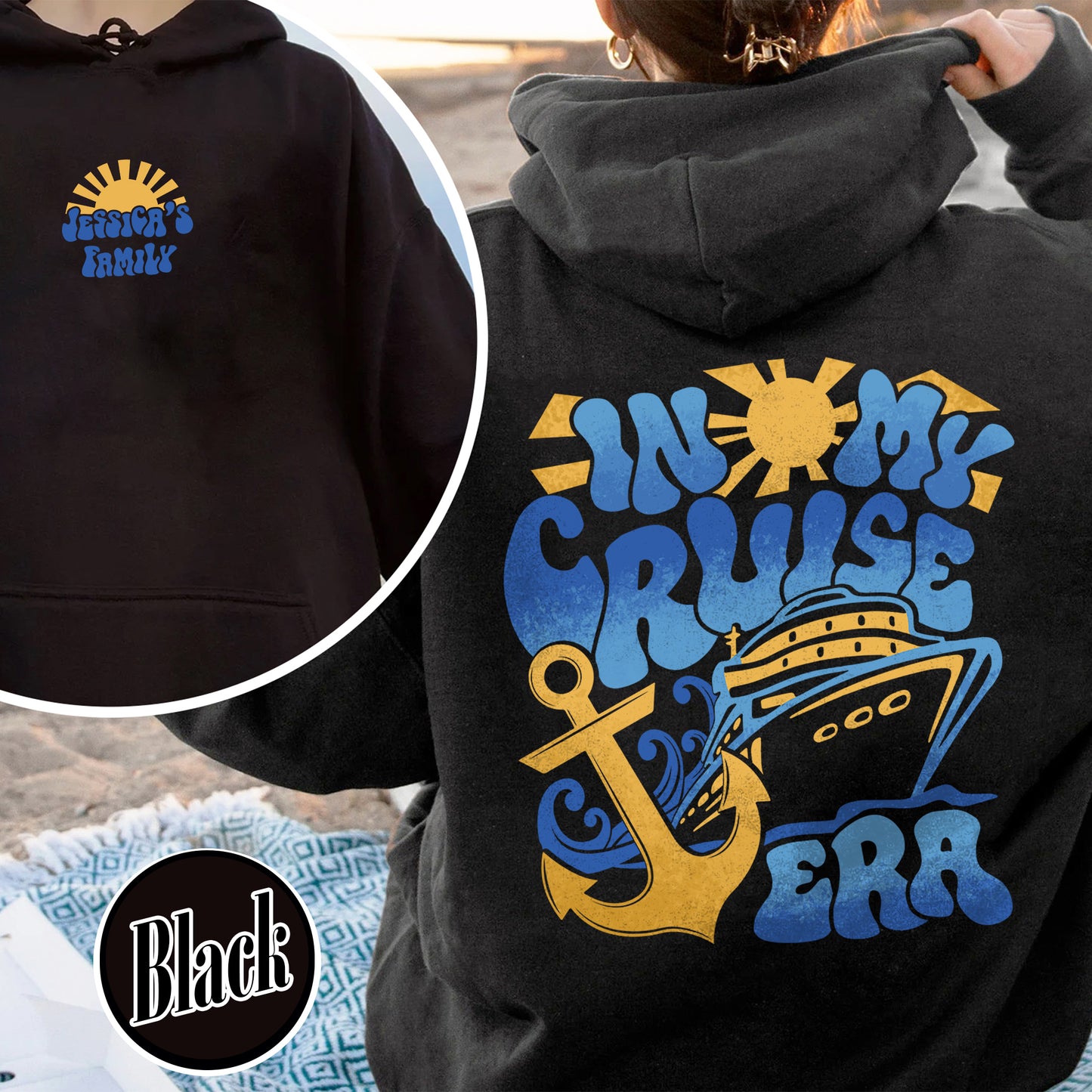 Custom Cruise Hoodie,Personalize Family Cruise 2024, In My Cruise Era,Cruise Ship Matching Hoodie