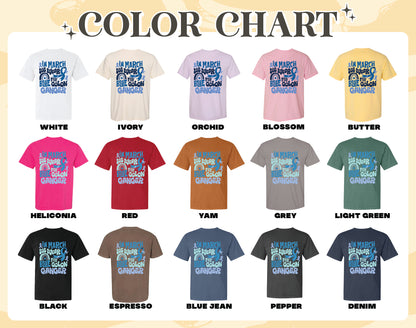 Colon Cancer Awareness Comfort Color Shirts, We Wear Blue For Colon Cancer Awareness, Colon Cancer Awareness Rainbow