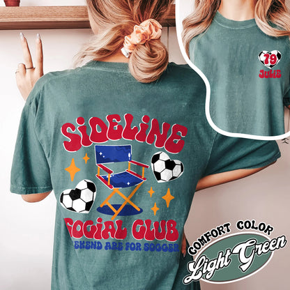 Soccer Custom Comfort Color Shirt, in My Soccer Mom Shirt, Sideline Social Club Shirt, Soccer Mom, Soccer Shirt, Game Day, Gift for Mom