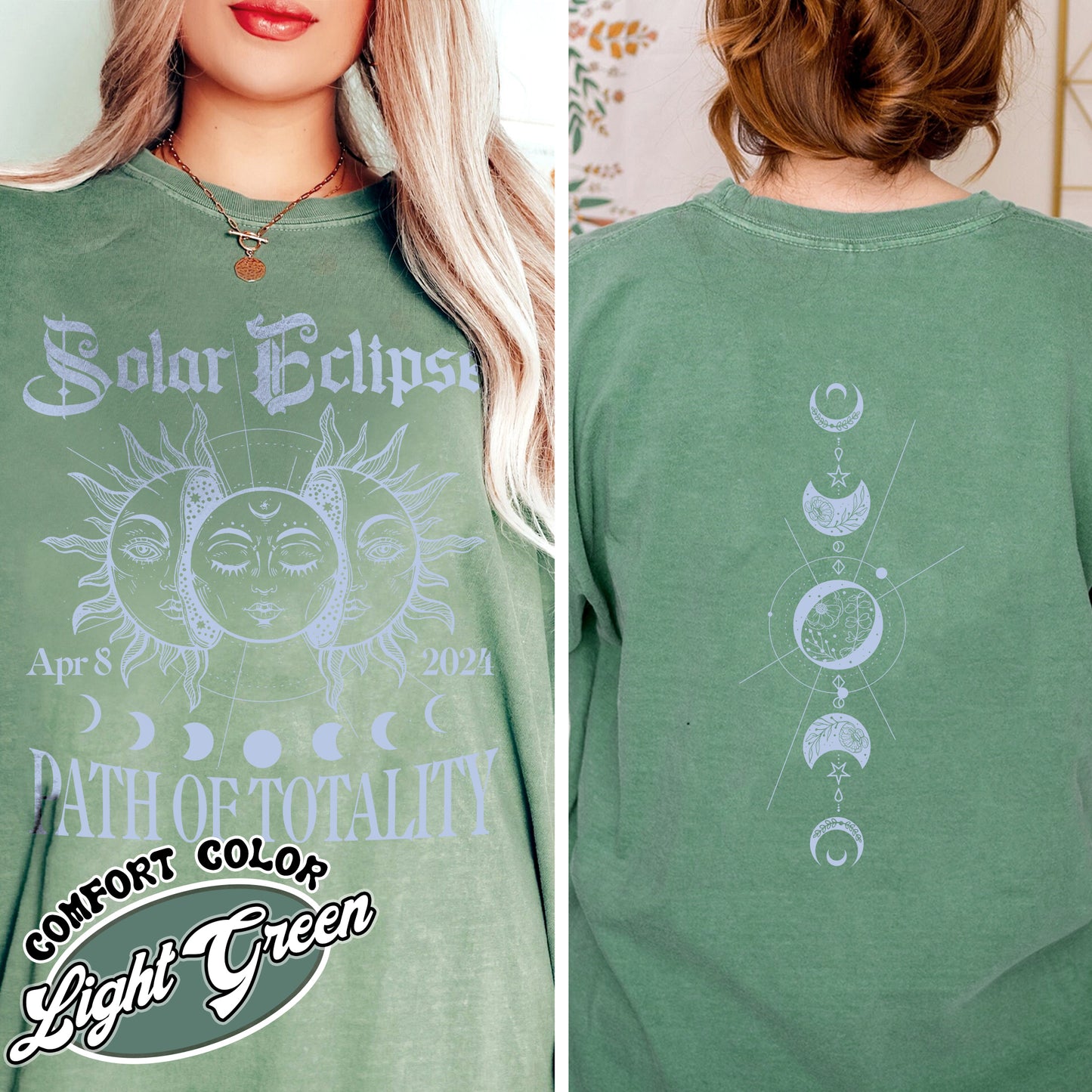 Solar Eclipse 2024 Twice in a Lifetime Comfort Color Shirt, 2024 Solar Eclipse Celestial Shirt, Solar Eclipse 2024 Party, Solar Eclipse 2024 Shirt Texas