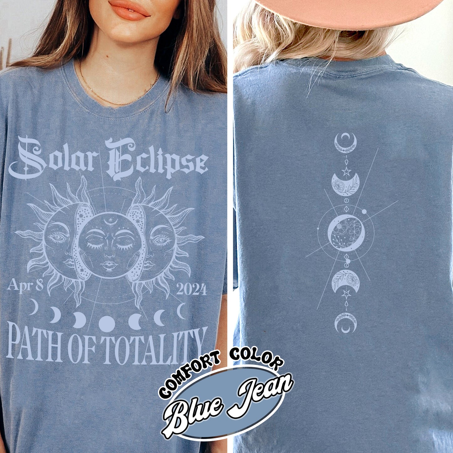 Solar Eclipse 2024 Twice in a Lifetime Comfort Color Shirt, 2024 Solar Eclipse Celestial Shirt, Solar Eclipse 2024 Party, Solar Eclipse 2024 Shirt Texas