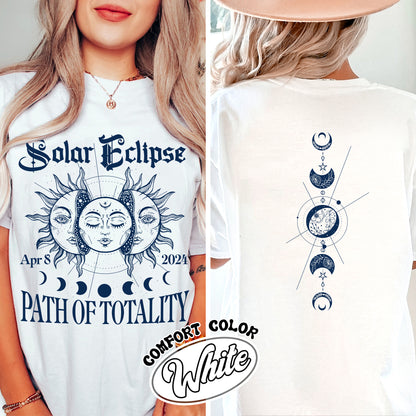 Solar Eclipse 2024 Twice in a Lifetime Comfort Color Shirt, 2024 Solar Eclipse Celestial Shirt, Solar Eclipse 2024 Party, Solar Eclipse 2024 Shirt Texas