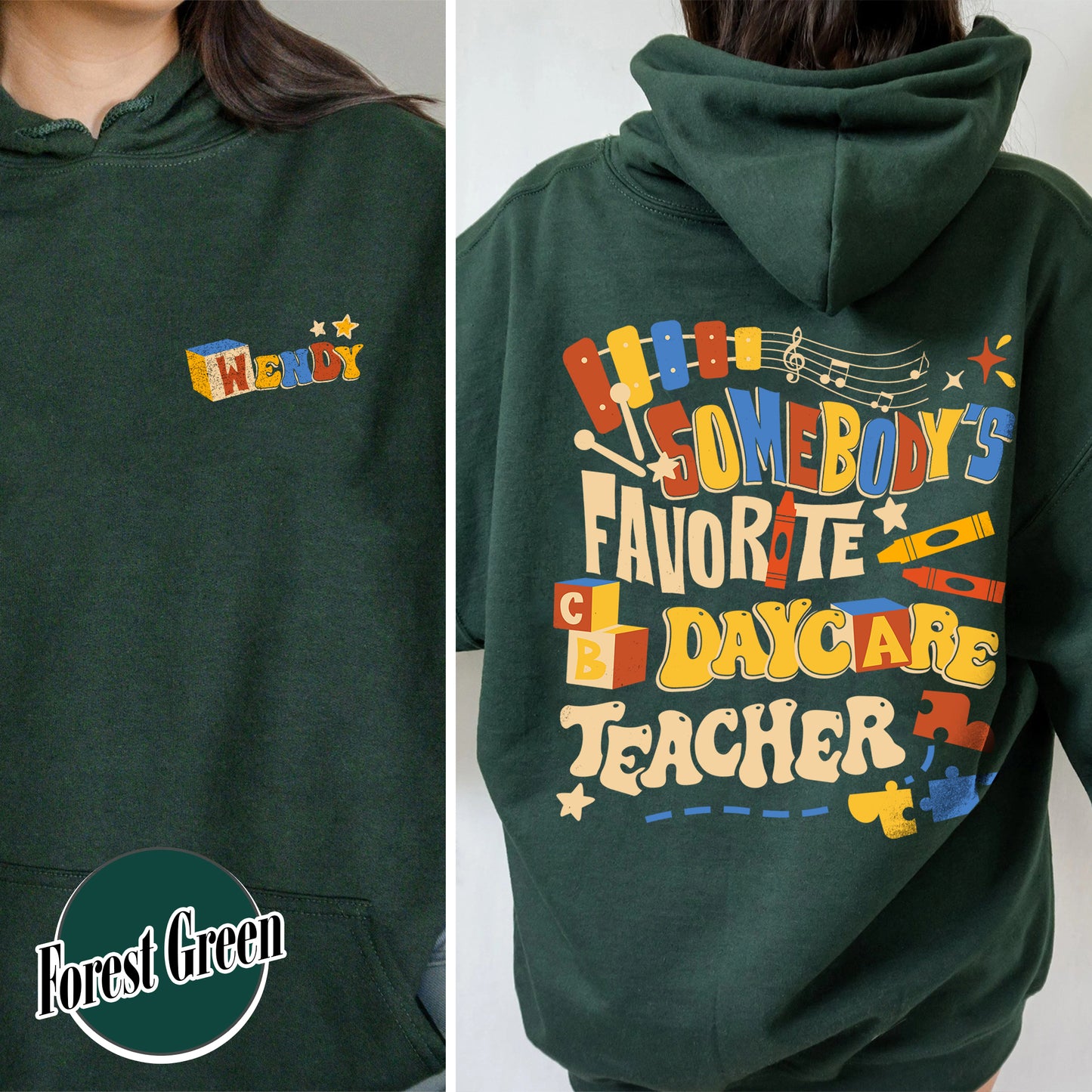 Custom Teacher Hoodie, Somone’s Favorite Daycare Teacher Hoodie, Daycare Provider Hoodie