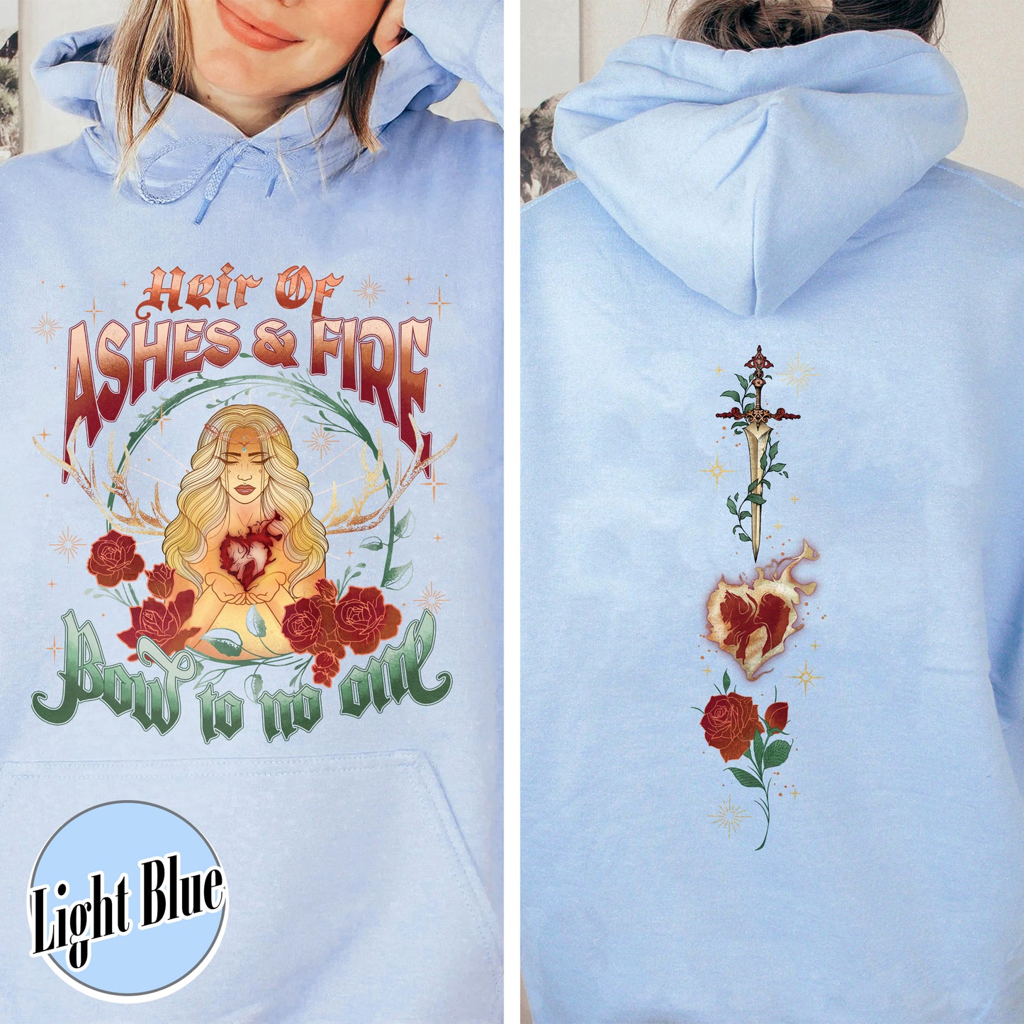 Bookish Hoodie,Aelin Galathynius Hoodie,Fireheart Hoodie, TOG Merch Fireheart