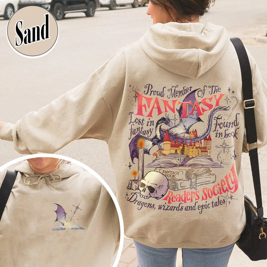 Bookish Hoodie,Fantasy Reader Society,Fantasy Reader Society Hoodie,Fantasy Reader Book Hoodie