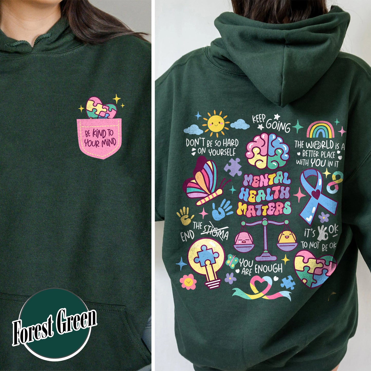 Mental Health Hoodie,It Is Okay To Feel All The Feels,Its Okay To Feel All The Feels Inside Out