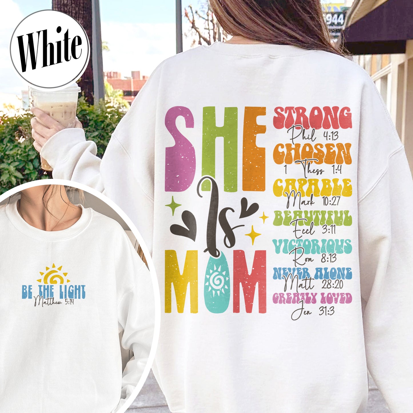 She Is Mom Christian Sweatshirt, Bible Verses Sweatshirt, Empowered Women Sweatshirt, Christian Mom Sweatshirt, She Is Mom Sweatshirt, She Is Strong Mom Sweatshirt, Mom Sweatshirt
