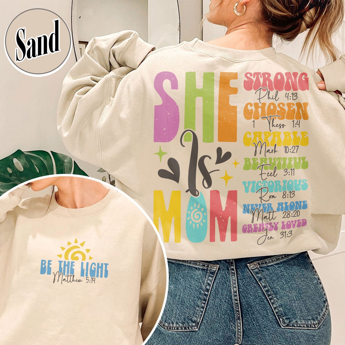 She Is Mom Christian Sweatshirt, Bible Verses Sweatshirt, Empowered Women Sweatshirt, Christian Mom Sweatshirt, She Is Mom Sweatshirt, She Is Strong Mom Sweatshirt, Mom Sweatshirt