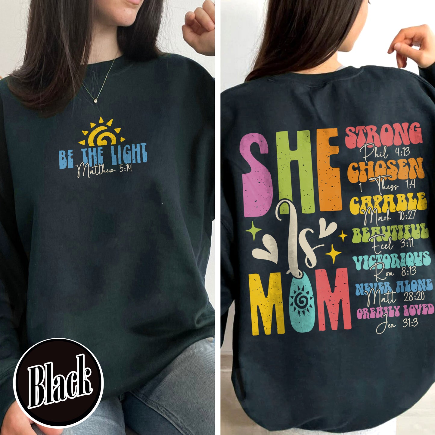 She Is Mom Christian Sweatshirt, Bible Verses Sweatshirt, Empowered Women Sweatshirt, Christian Mom Sweatshirt, She Is Mom Sweatshirt, She Is Strong Mom Sweatshirt, Mom Sweatshirt