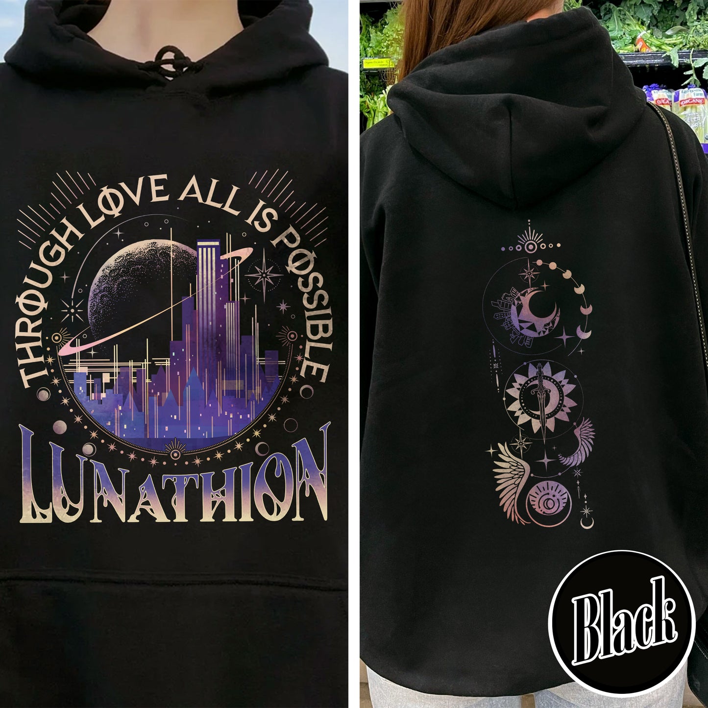 Lunathion Crescent City Hoodie, Lunathion Crescent City, Lunathion Hoodie, Light It Up Hoodie, Crescent City Merch, Book Lover Crescent City Gift