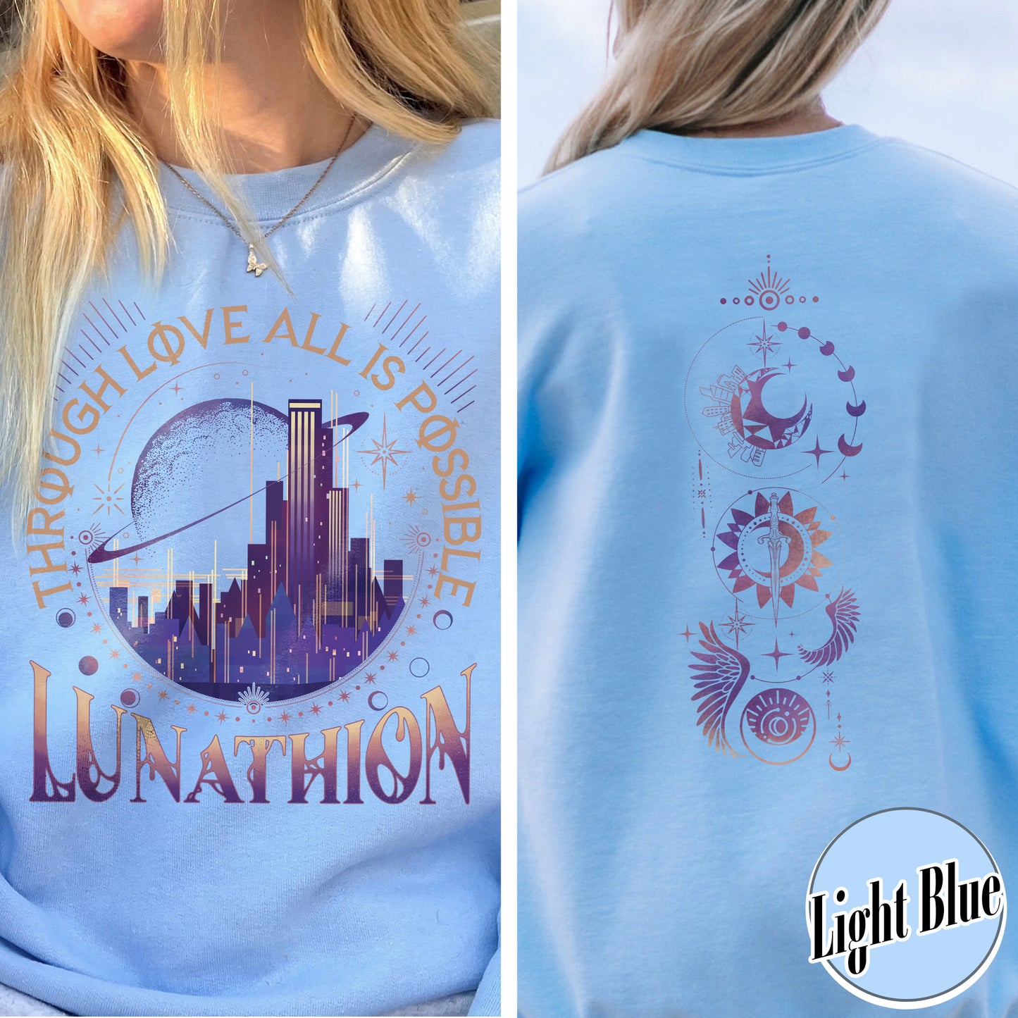 Lunathion Crescent City Sweatshirt, Lunathion Crescent City, Lunathion Sweatshirt, Light It Up Sweatshirt, Crescent City Merch, Book Lover Crescent City Gift