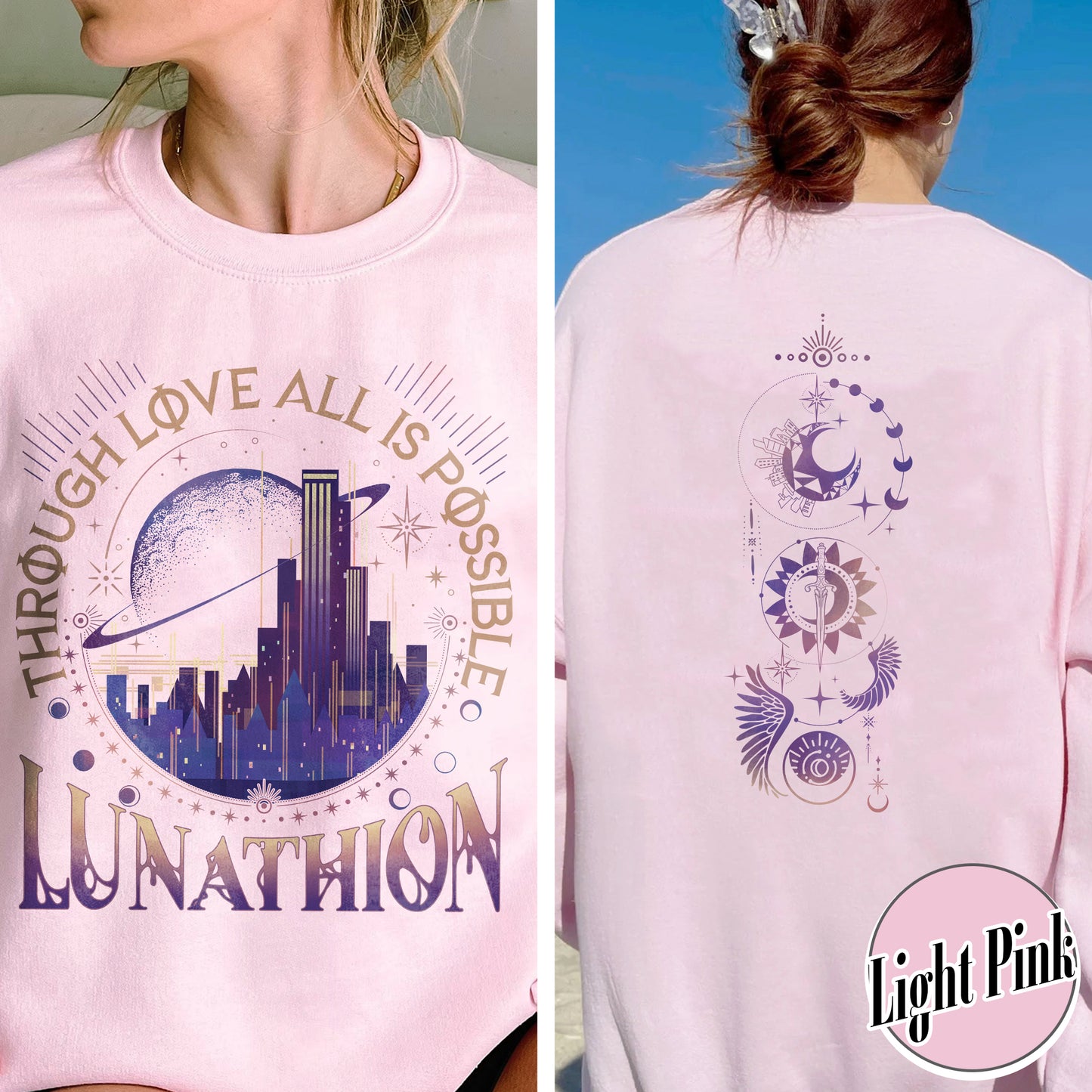 Lunathion Crescent City Sweatshirt, Lunathion Crescent City, Lunathion Sweatshirt, Light It Up Sweatshirt, Crescent City Merch, Book Lover Crescent City Gift