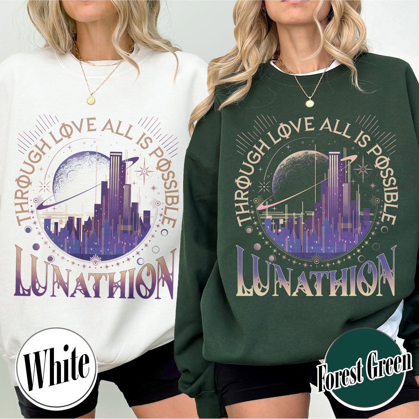 Lunathion Crescent City Sweatshirt, Lunathion Crescent City, Lunathion Sweatshirt, Light It Up Sweatshirt, Crescent City Merch, Book Lover Crescent City Gift