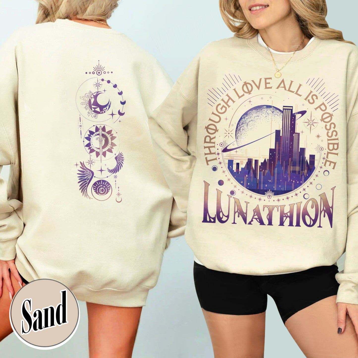 Lunathion Crescent City Sweatshirt, Lunathion Crescent City, Lunathion Sweatshirt, Light It Up Sweatshirt, Crescent City Merch, Book Lover Crescent City Gift