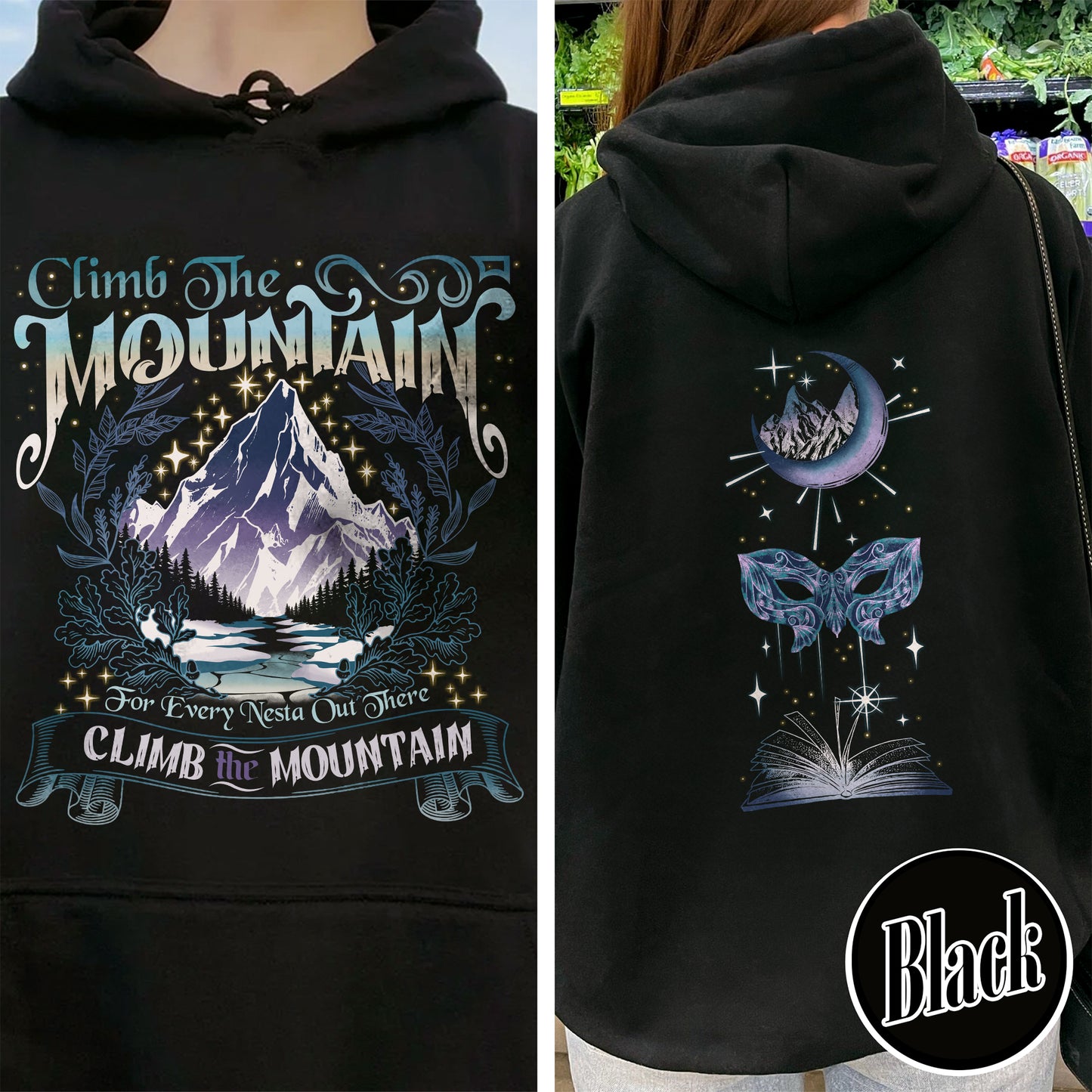 ACOSF ACOTAR Hoodie, Climb the Mountain Hoodie, Climb the Mountain Acotar, Climb the Mountain Nesta Hoodie, for Every Nesta out There Hoodie