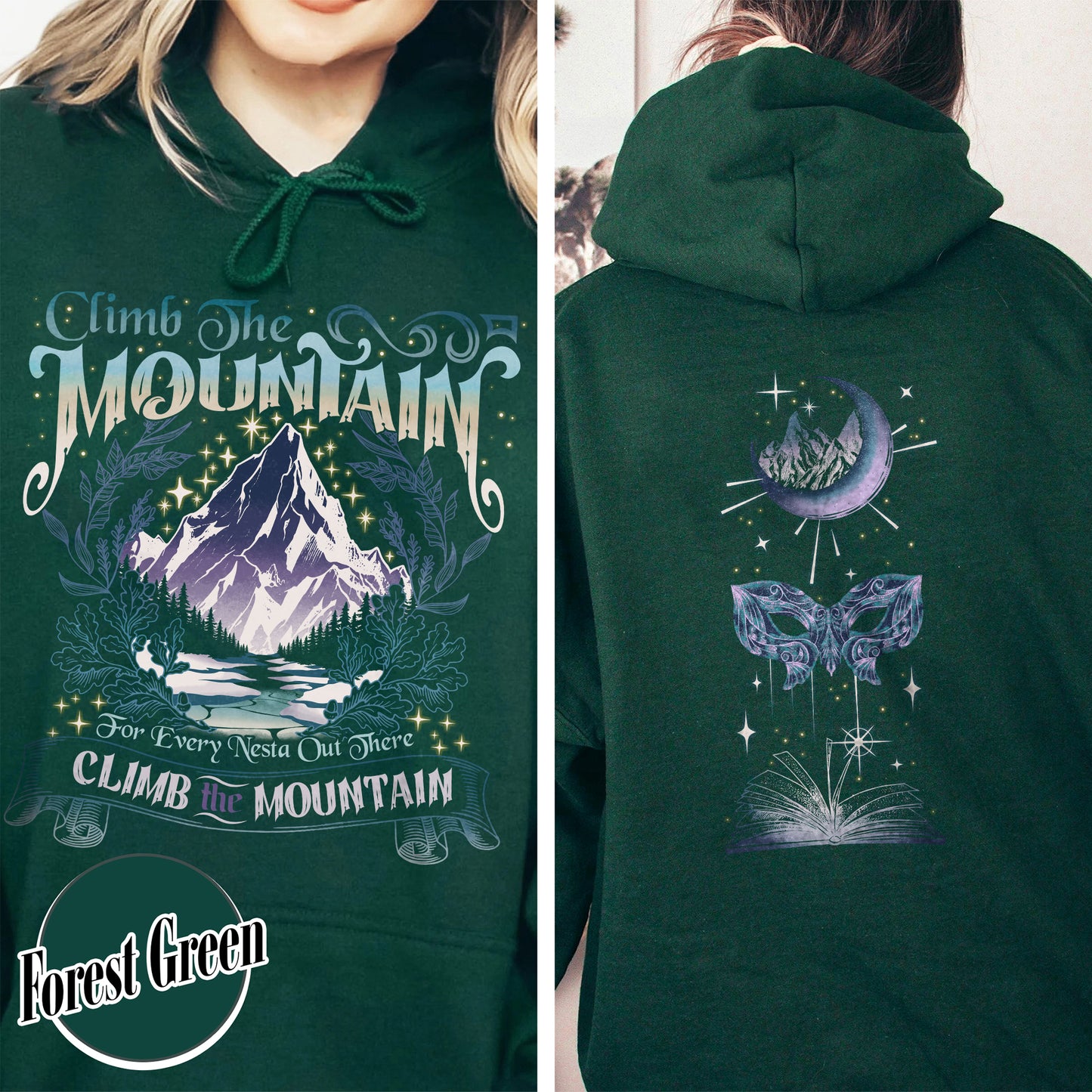 ACOSF ACOTAR Hoodie, Climb the Mountain Hoodie, Climb the Mountain Acotar, Climb the Mountain Nesta Hoodie, for Every Nesta out There Hoodie