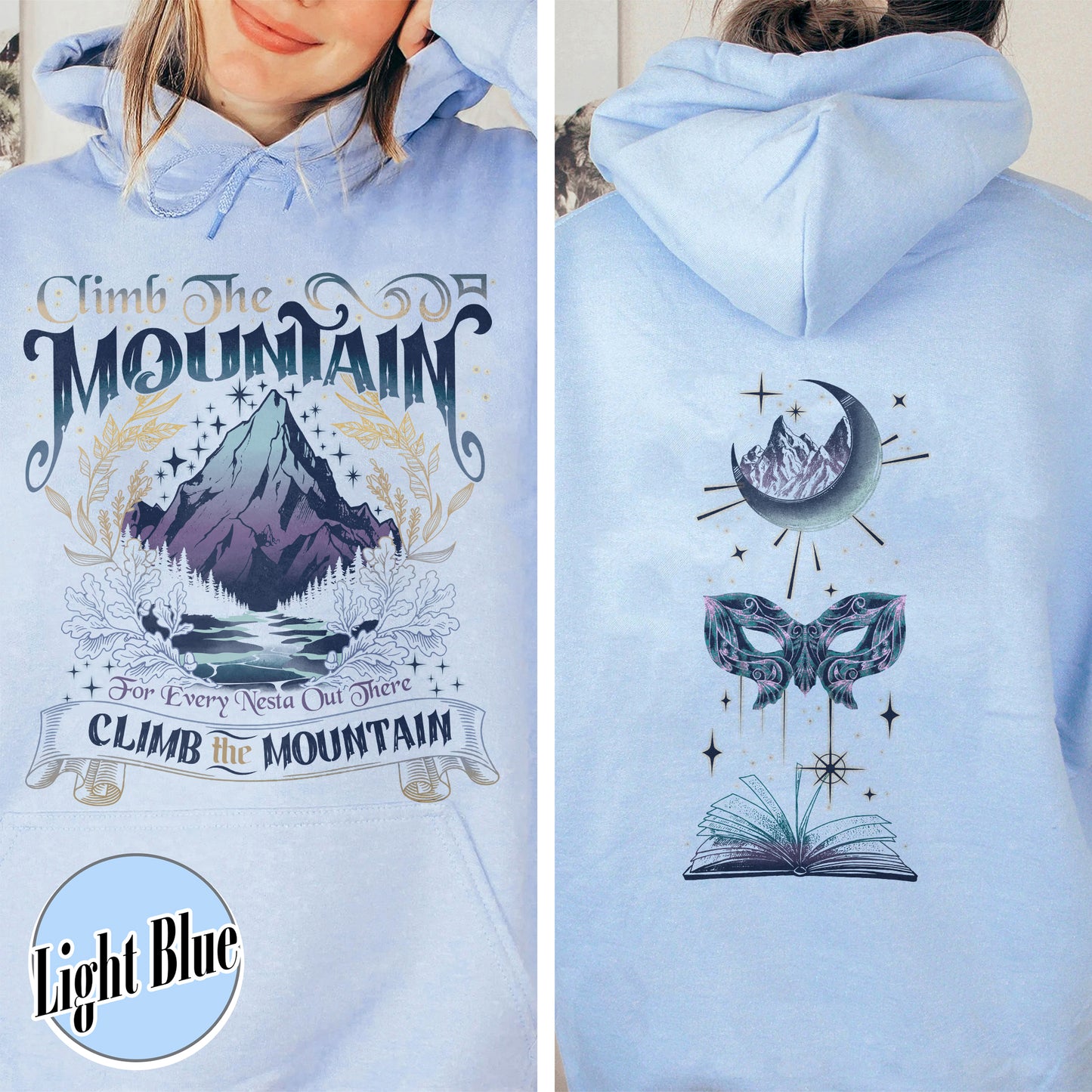 ACOSF ACOTAR Hoodie, Climb the Mountain Hoodie, Climb the Mountain Acotar, Climb the Mountain Nesta Hoodie, for Every Nesta out There Hoodie