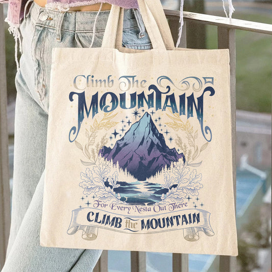 ACOSF ACOTAR Bag, Climb the Mountain Bag, Climb the Mountain Acotar, Climb the Mountain Nesta Bag, for Every Nesta out There Bag