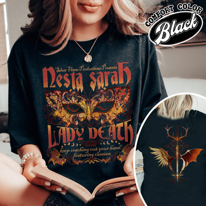 Sarah J Maas Merch Nesta Comfort Colors Shirt, Acotar Book Series, Velaris Acotar Shirt, Lady Death Shirt, Nesta Archeron Lady Death Shirt, Lady Death ACOSF