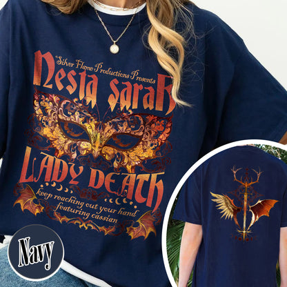 Sarah J Maas Merch Nesta Sweatshirt, Acotar Book Series, Velaris Acotar Sweatshirt, Lady Death Sweatshirt, Nesta Archeron Lady Death Sweatshirt, Lady Death ACOSF