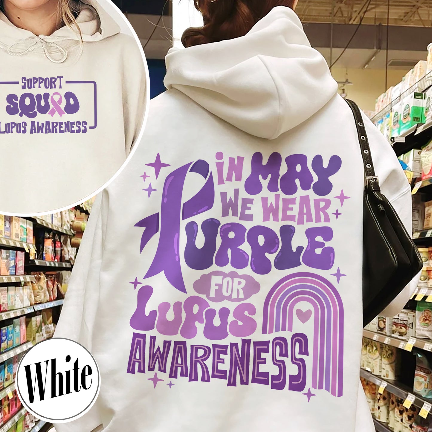 In May We Wear Purple for Lupus Awareness, Lupus Awareness Month, Lupus Awareness Hoodie, We Wear Purple Lupus Awareness Hoodie, Lupus Hoodie