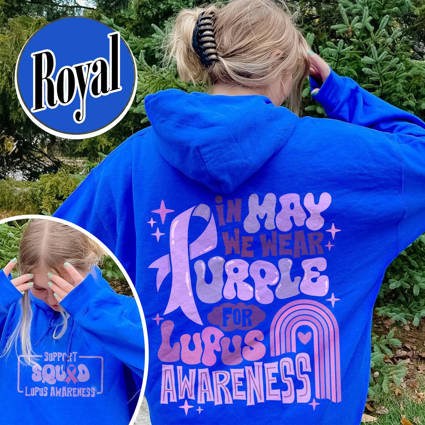 In May We Wear Purple for Lupus Awareness, Lupus Awareness Month, Lupus Awareness Hoodie, We Wear Purple Lupus Awareness Hoodie, Lupus Hoodie