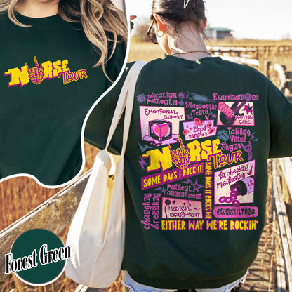 Retro Nurse Tour Sweatshirt, Nurse Tour Sweatshirt, Nursing School Sweatshirt, Nursing School Gift, Nursing Sweatshirt, Trendy Nurse Life, Some Days I Rock It