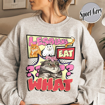 Lesbian Eat What Sweatshirt, Busy Thinking v, Lesbian Sweatshirt, Pride Month Sweatshirt, Live Laugh Lesbian, Lesbian Gifts for Sister, Lesbian Pride Sweatshirt