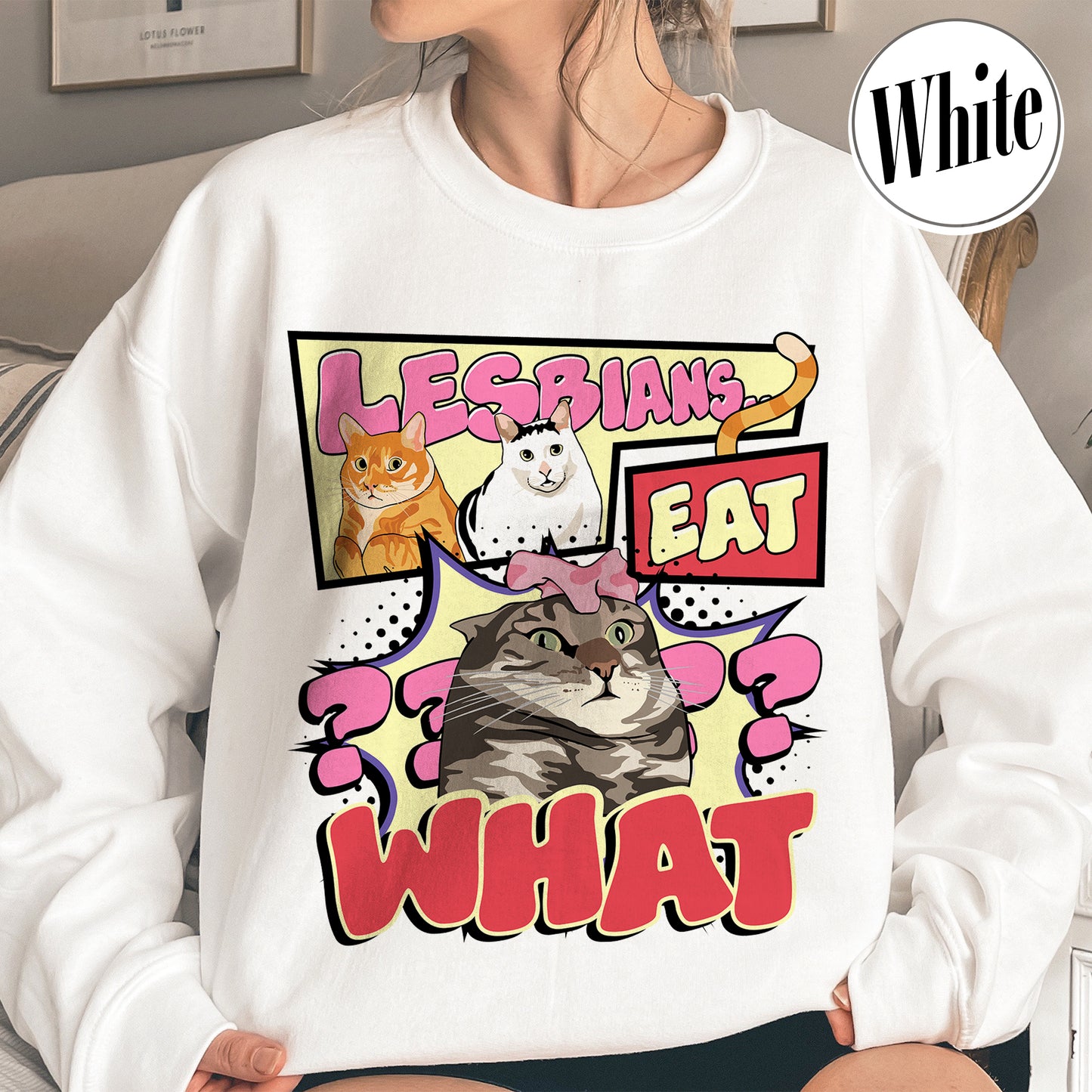 Lesbian Eat What Sweatshirt, Busy Thinking v, Lesbian Sweatshirt, Pride Month Sweatshirt, Live Laugh Lesbian, Lesbian Gifts for Sister, Lesbian Pride Sweatshirt