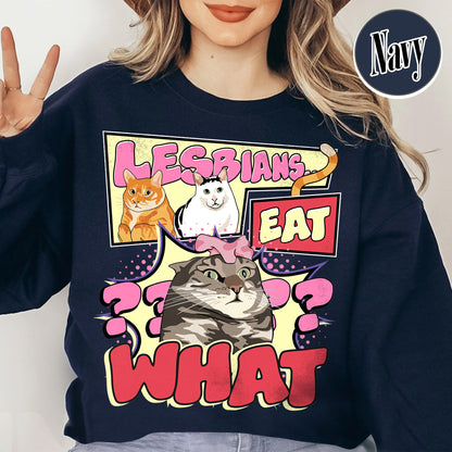 Lesbian Eat What Sweatshirt, Busy Thinking v, Lesbian Sweatshirt, Pride Month Sweatshirt, Live Laugh Lesbian, Lesbian Gifts for Sister, Lesbian Pride Sweatshirt