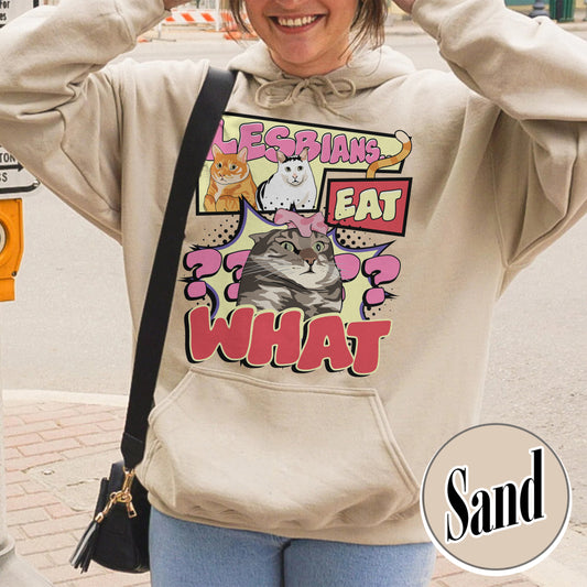 Lesbian Eat What Hoodie, Busy Thinking Hoodie, Lesbian Hoodie, Pride Month Hoodie, Live Laugh Lesbian, Lesbian Gifts for Sister, Lesbian Pride Hoodie