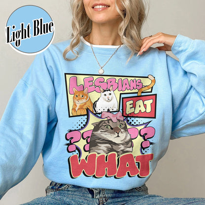 Lesbian Eat What Sweatshirt, Busy Thinking v, Lesbian Sweatshirt, Pride Month Sweatshirt, Live Laugh Lesbian, Lesbian Gifts for Sister, Lesbian Pride Sweatshirt