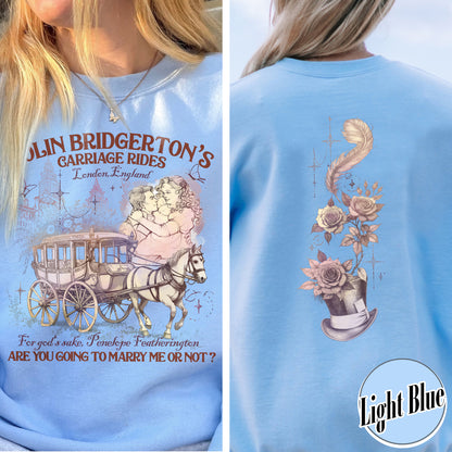 Lady Whistledown Colin and Penelope, Lady Whistledown Sweatshirt, Book Sweatshirt for Her, Book Lover Gift, Wallflower Social Club Penelope and Colin