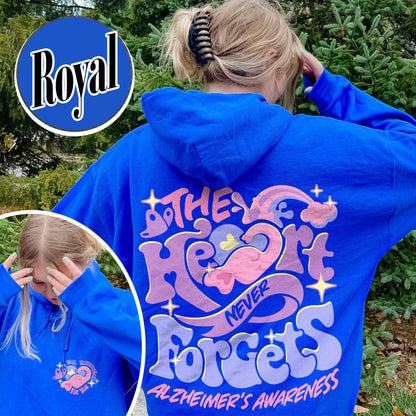 Alzheimer Saying Hoodie, Alzheimers and Brain Awareness, Alzheimer Awareness Elephant, Alzheimers Awareness Gift, I Will Remember for You Hoodie