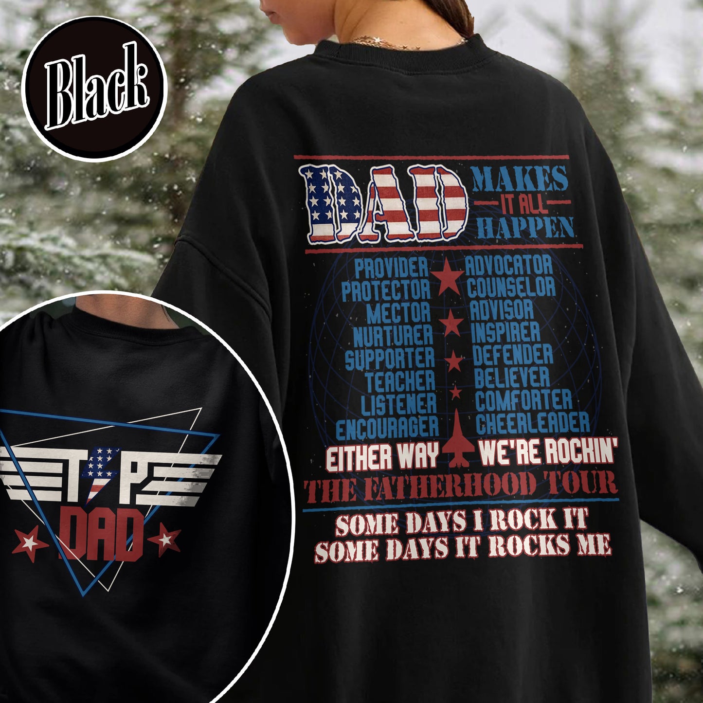 Top Dad Sweatshirt, Father's Day Sweatshirt, Funny Father Sweatshirt, New Dad Sweatshirt, Best Dad, Number One Dad Sweatshirt, Custom Top Dad Sweatshirt