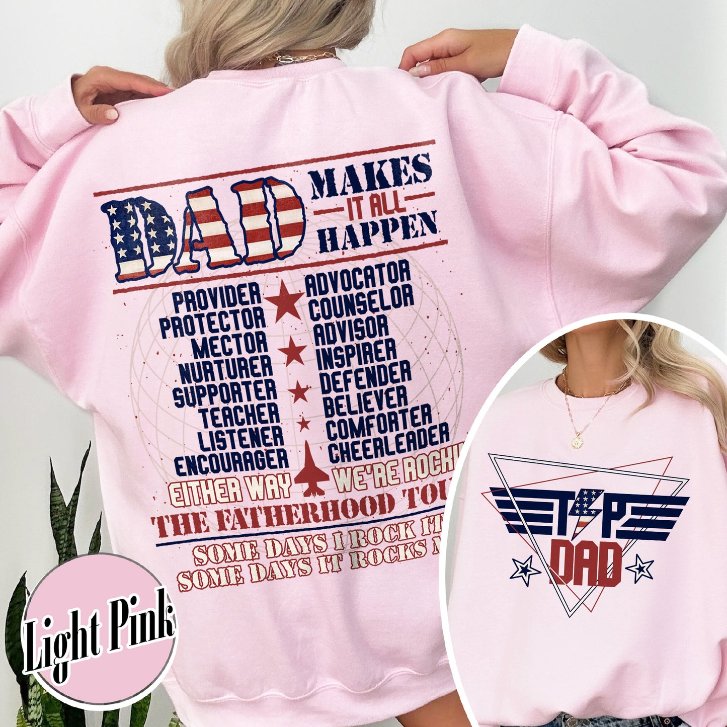 Top Dad Sweatshirt, Father's Day Sweatshirt, Funny Father Sweatshirt, New Dad Sweatshirt, Best Dad, Number One Dad Sweatshirt, Custom Top Dad Sweatshirt