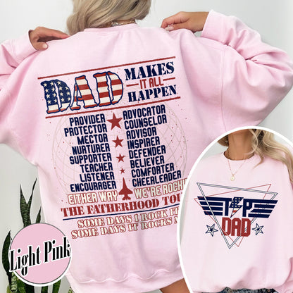 Top Dad Sweatshirt, Father's Day Sweatshirt, Funny Father Sweatshirt, New Dad Sweatshirt, Best Dad, Number One Dad Sweatshirt, Custom Top Dad Sweatshirt