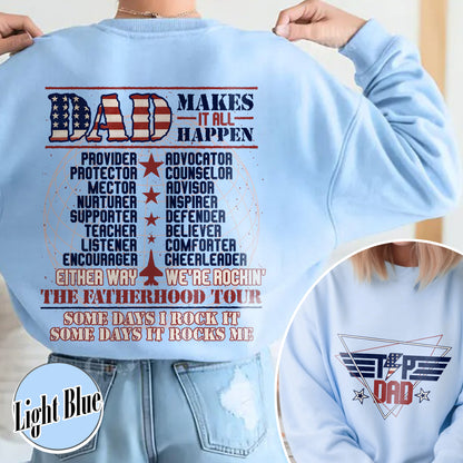 Top Dad Sweatshirt, Father's Day Sweatshirt, Funny Father Sweatshirt, New Dad Sweatshirt, Best Dad, Number One Dad Sweatshirt, Custom Top Dad Sweatshirt