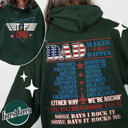 Top Dad Hoodie, Father's Day Hoodie, Funny Father Hoodie, New Dad Hoodie, Best Dad, Number One Dad Hoodie, Custom Top Dad Hoodie