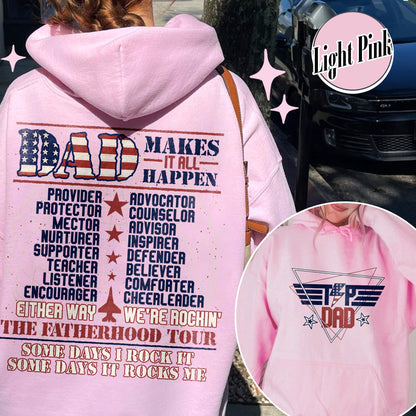 Top Dad Hoodie, Father's Day Hoodie, Funny Father Hoodie, New Dad Hoodie, Best Dad, Number One Dad Hoodie, Custom Top Dad Hoodie