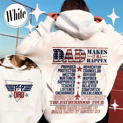 Top Dad Hoodie, Father's Day Hoodie, Funny Father Hoodie, New Dad Hoodie, Best Dad, Number One Dad Hoodie, Custom Top Dad Hoodie