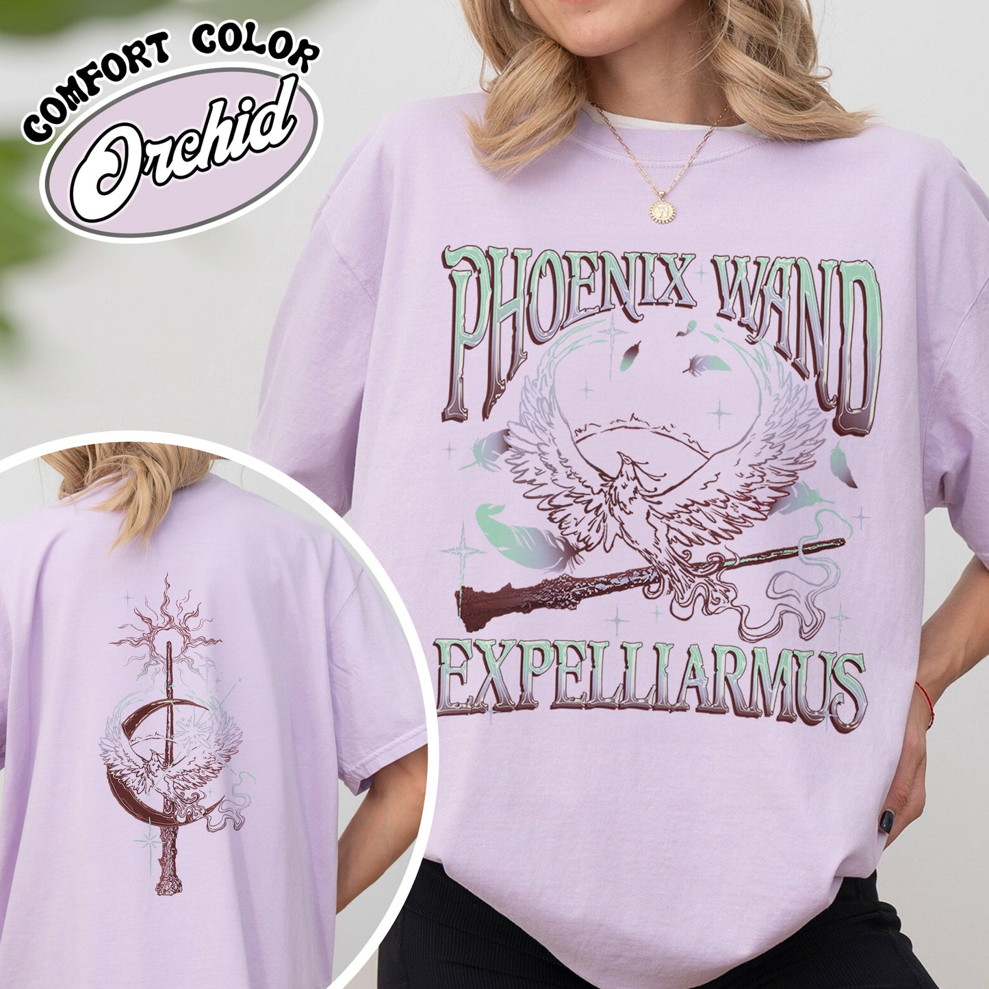 Magic Wand Comfort Colors Shirt, Magical Adventure Apparel, Bookish Wizard Shirt, Universal Fan T-shirt, Wizard School Fandom Shirt