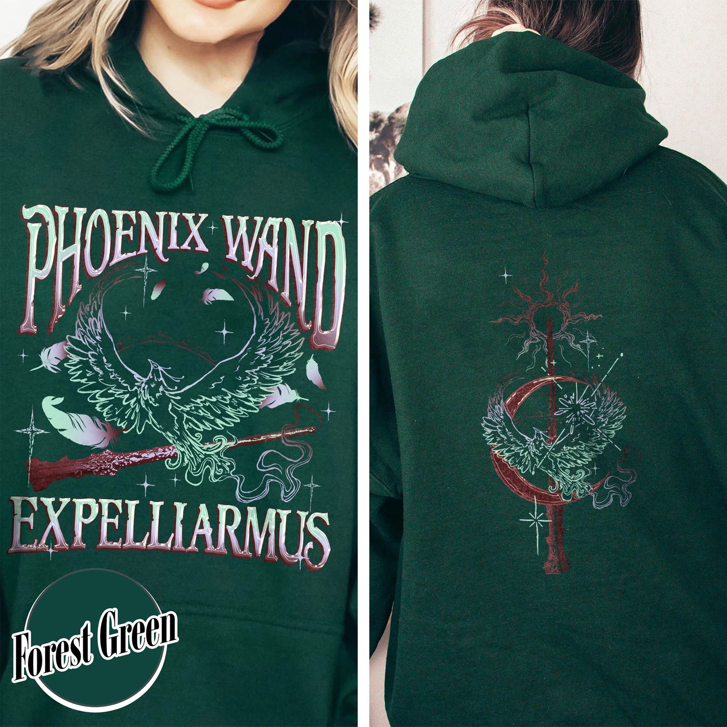 Magic Wand Hoodie, Magical Adventure Apparel, Bookish Wizard Hoodie,Wizard School Fandom, Wizard Book Shop Hoodie