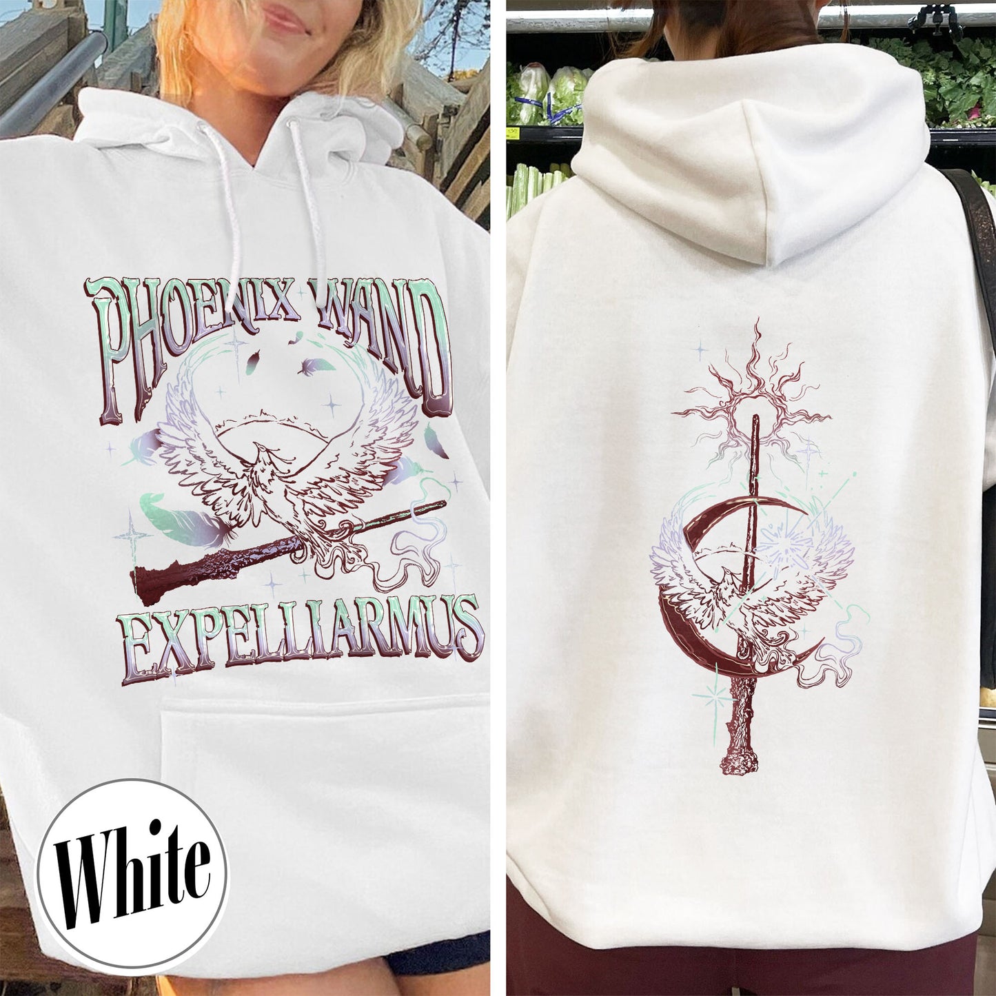 Magic Wand Hoodie, Magical Adventure Apparel, Bookish Wizard Hoodie,Wizard School Fandom, Wizard Book Shop Hoodie