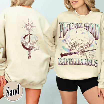 Magic Wand Sweatshirt, Magical Adventure Apparel, Bookish Wizard Sweatshirt, Wizard School Fandom, Wizard Book Shop Sweatshirt