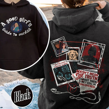 A Good Girl’s Guide To Murder Hoodie, Detective Hoodie, Book Lover Hoodie, Bookish Era Clothing, Gift for Reader, Bookish Charms, AGGGTM Series