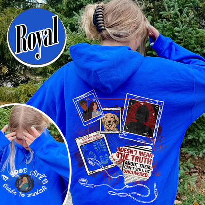 A Good Girl’s Guide To Murder Hoodie, Detective Hoodie, Book Lover Hoodie, Bookish Era Clothing, Gift for Reader, Bookish Charms, AGGGTM Series