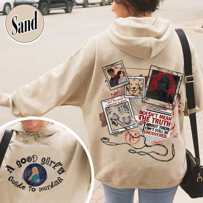A Good Girl’s Guide To Murder Hoodie, Detective Hoodie, Book Lover Hoodie, Bookish Era Clothing, Gift for Reader, Bookish Charms, AGGGTM Series